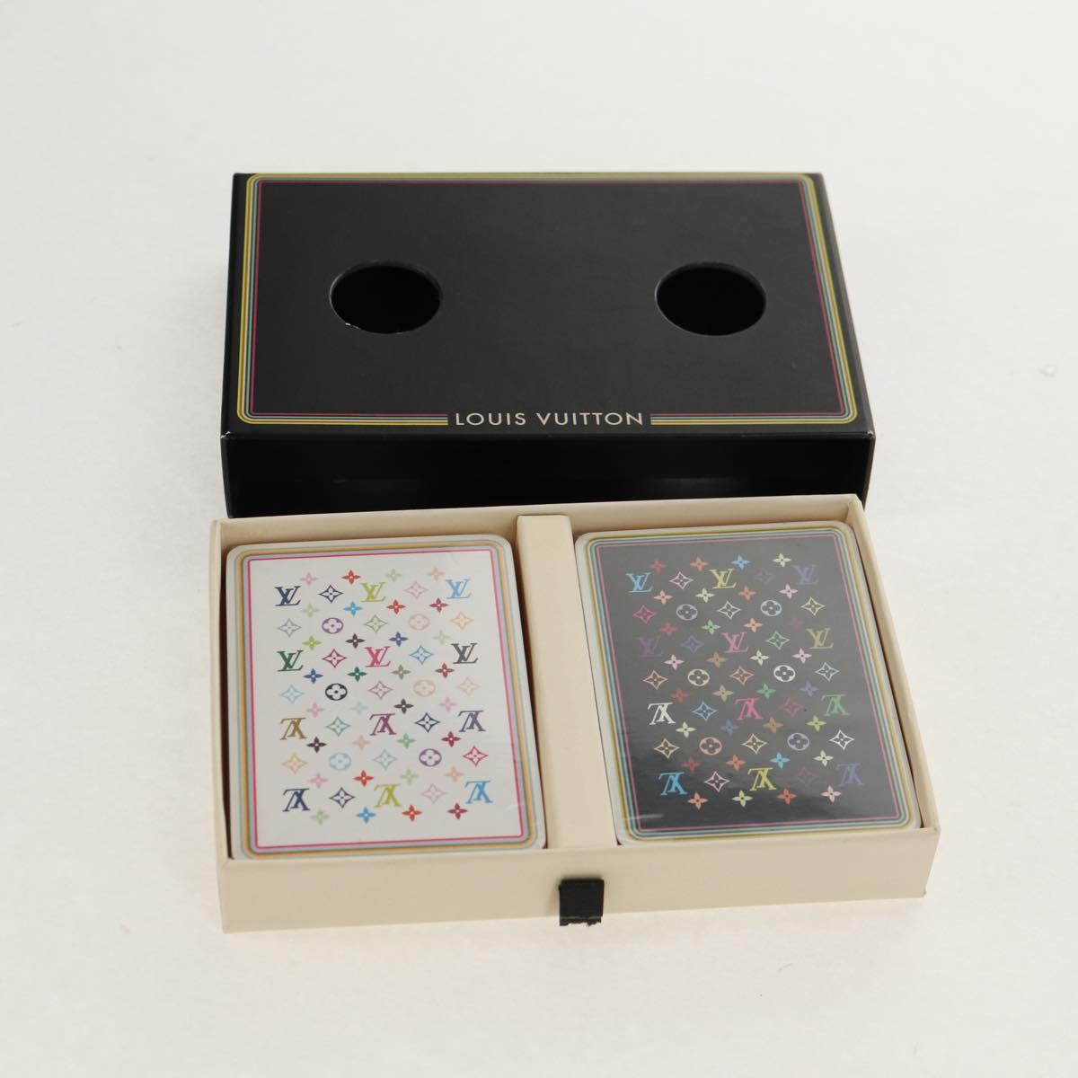 LOUIS VUITTON Multicolor Playing Cards Black White LV Auth 155330SAM
