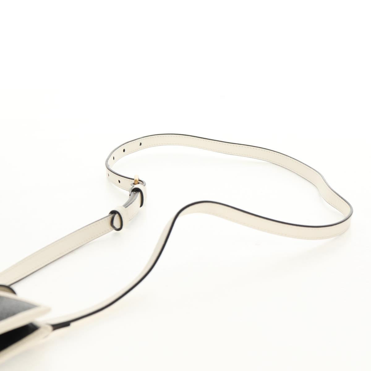 GUCCI×adidas Smartphone Case Shoulder Bag Leather Black 702203 Auth 155331M