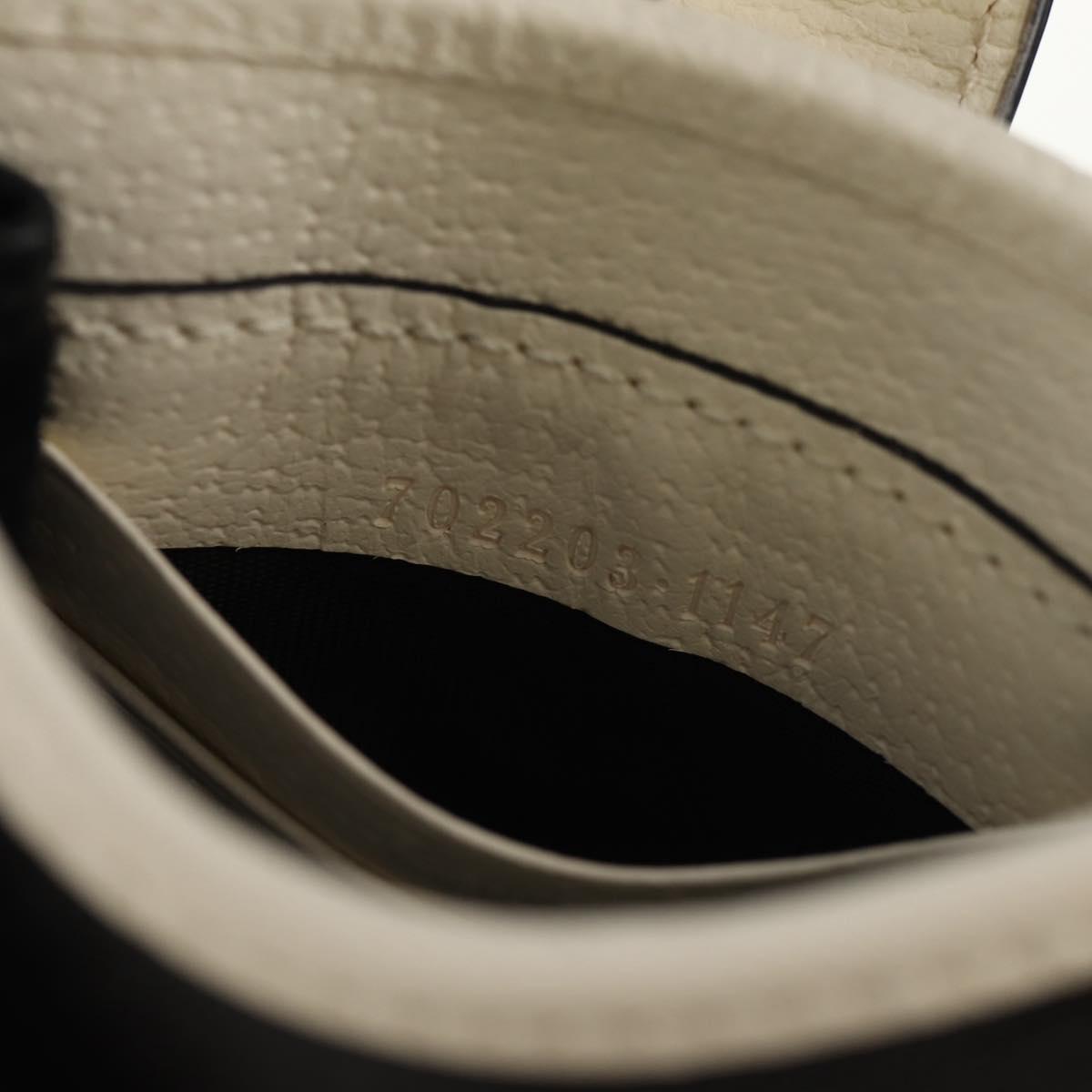 GUCCI×adidas Smartphone Case Shoulder Bag Leather Black 702203 Auth 155331M