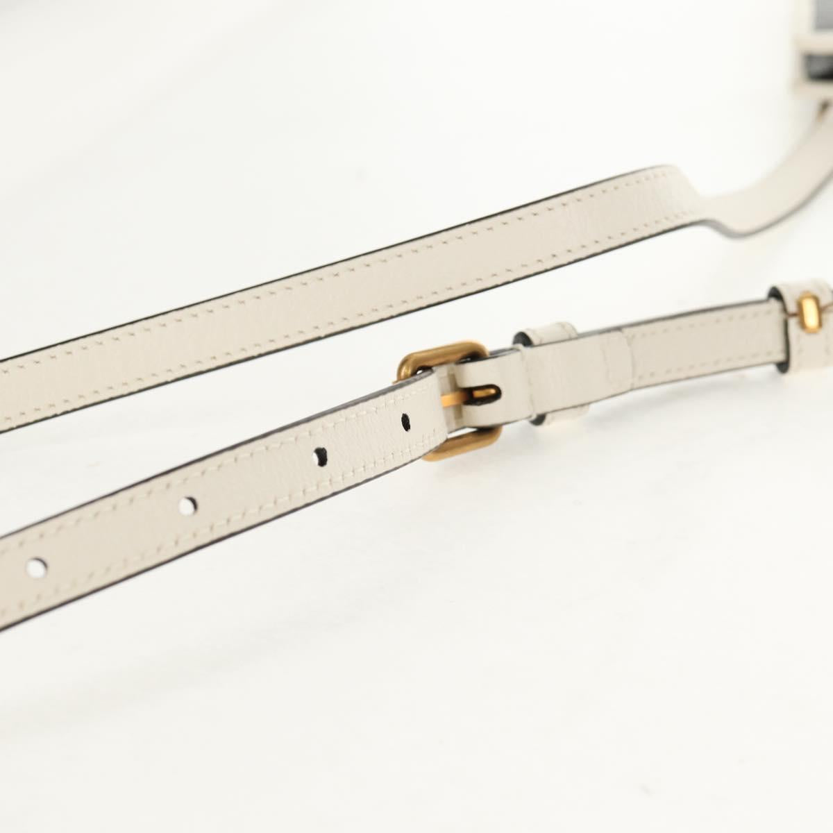 GUCCI×adidas Smartphone Case Shoulder Bag Leather Black 702203 Auth 155331M