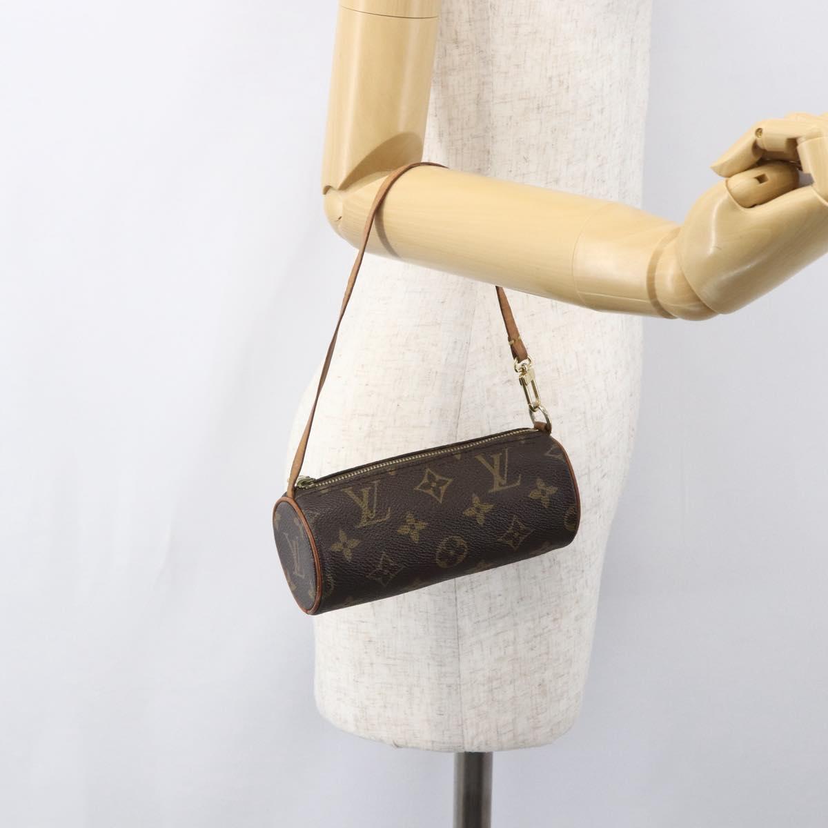 LOUIS VUITTON Monogram Papillon Pouch Pouch LV Auth 155360
