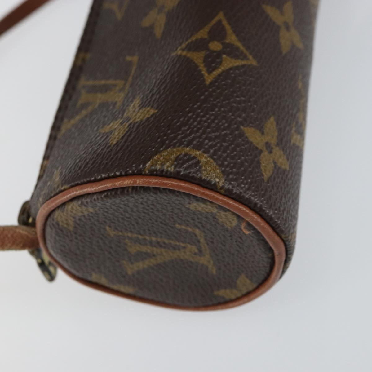 LOUIS VUITTON Monogram Papillon Pouch LV Auth 155362