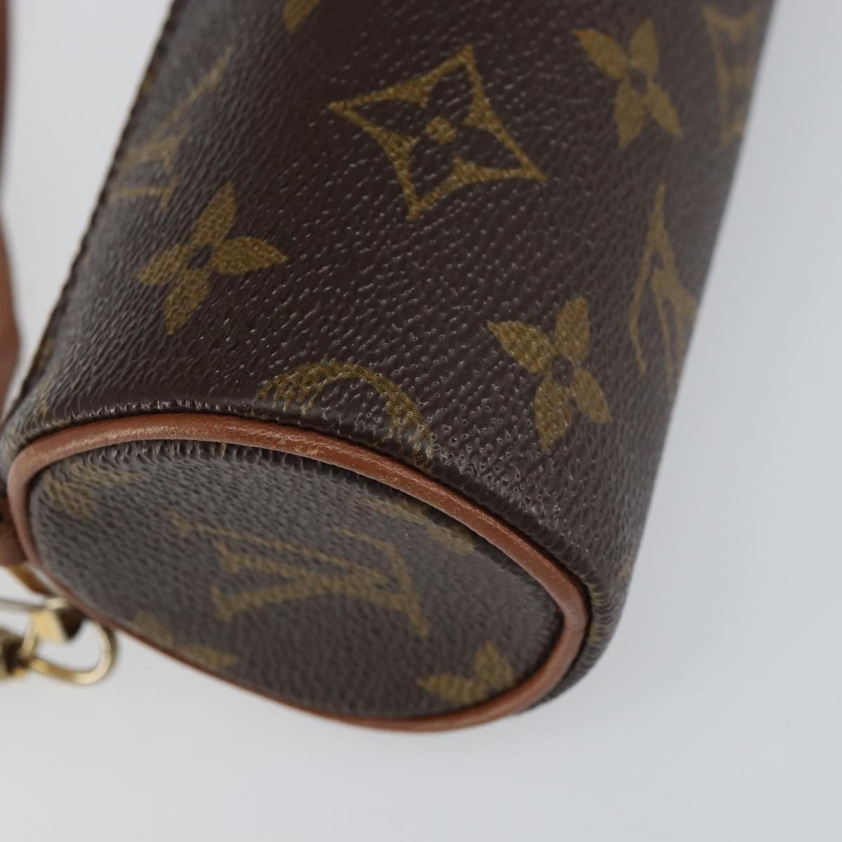 LOUIS VUITTON Monogram Papillon Pouch LV Auth 155362