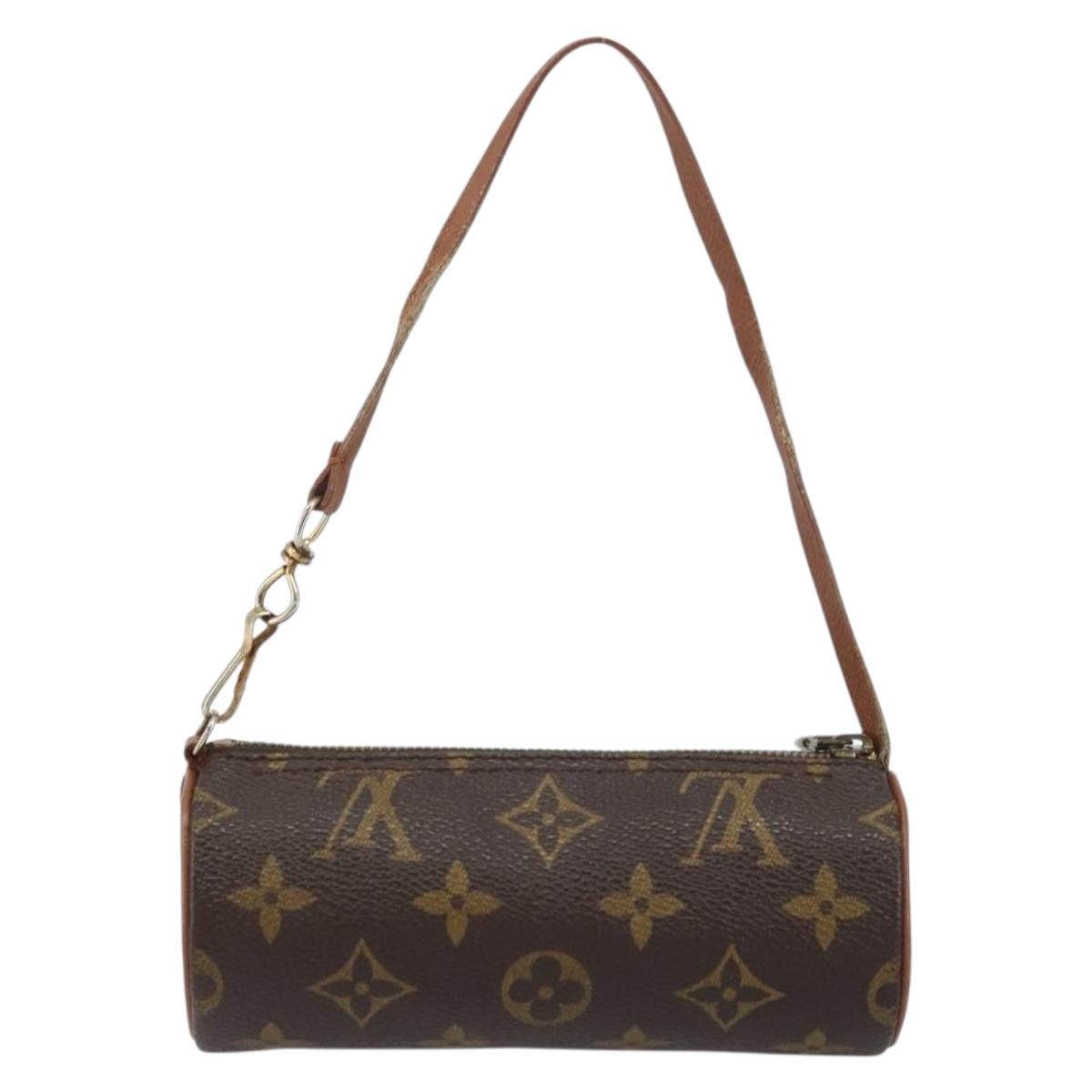 LOUIS VUITTON Monogram Papillon Pouch LV Auth 155362