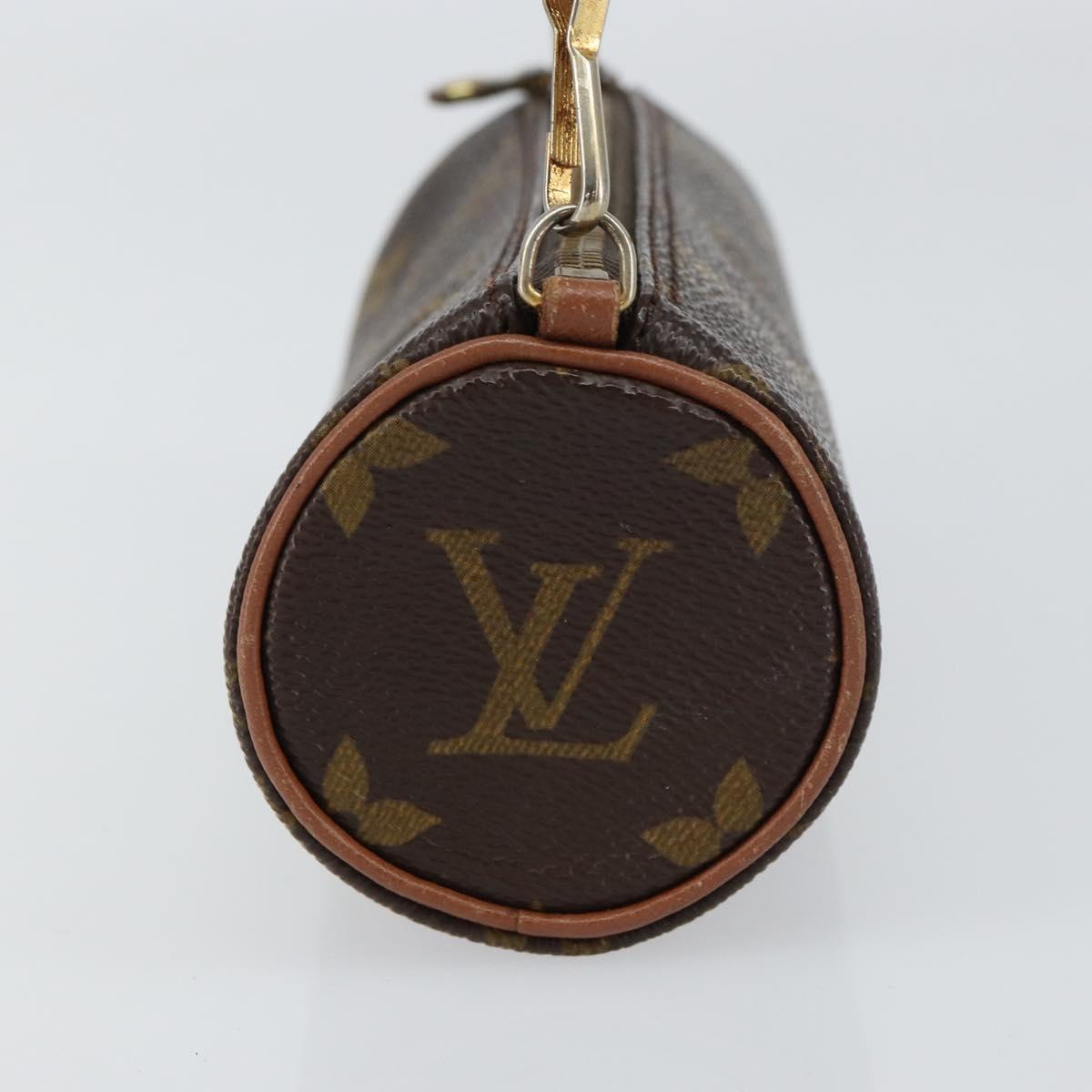LOUIS VUITTON Monogram Papillon Pouch LV Auth 155362