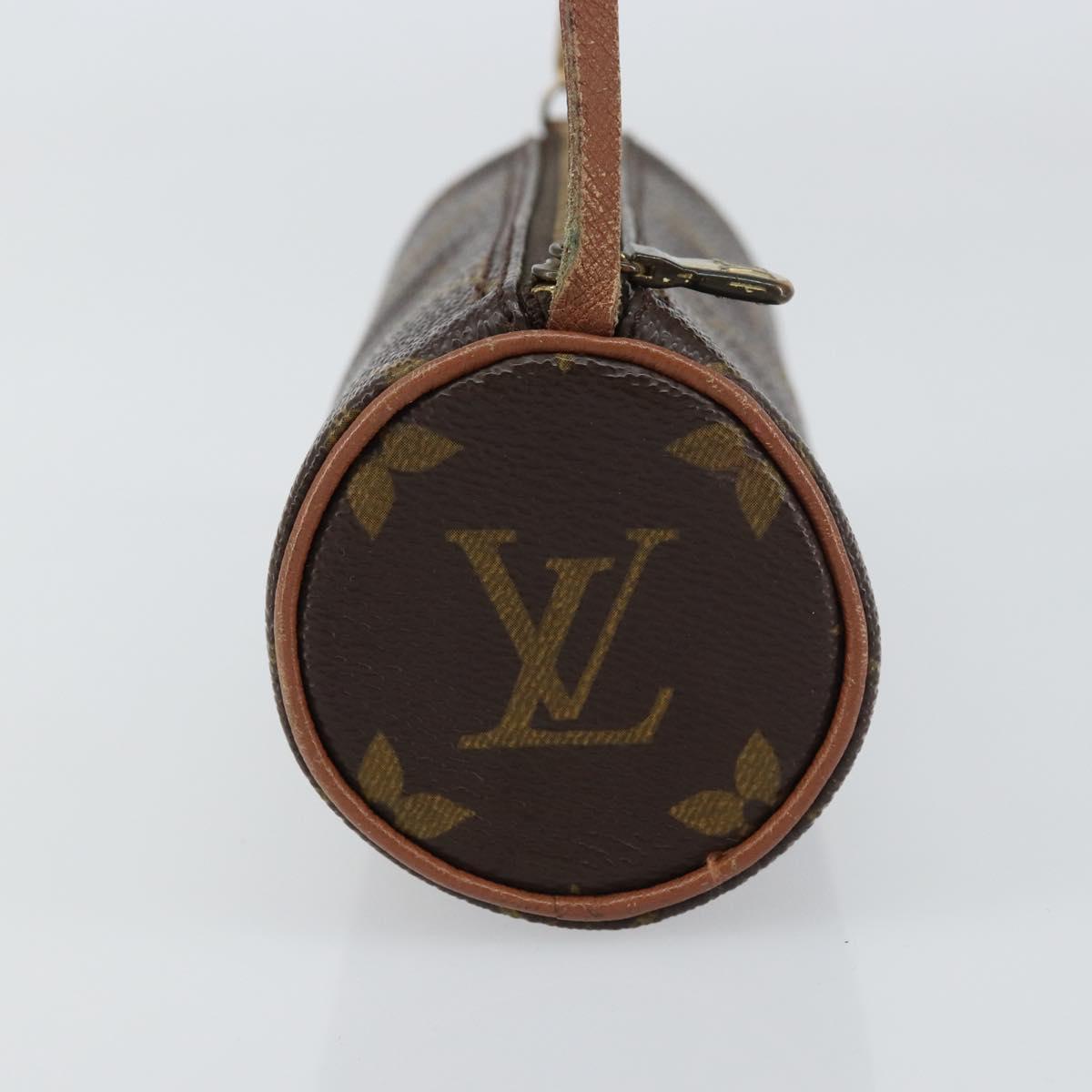LOUIS VUITTON Monogram Papillon Pouch LV Auth 155362