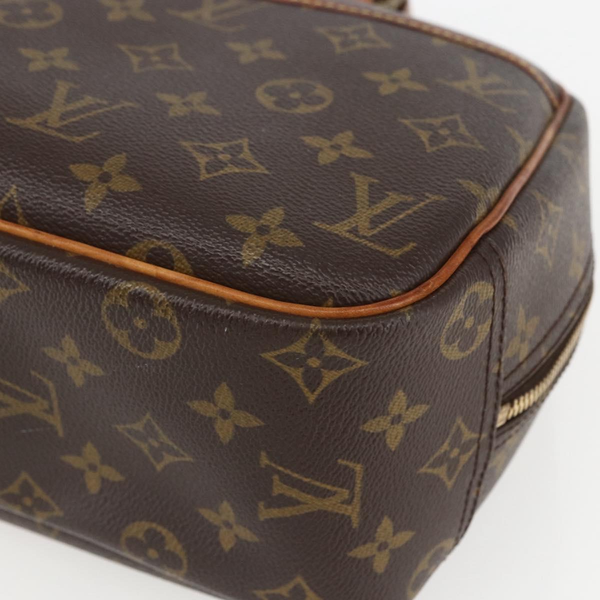 LOUIS VUITTON Monogram Trouville Hand Bag M42228 LV Auth 155365