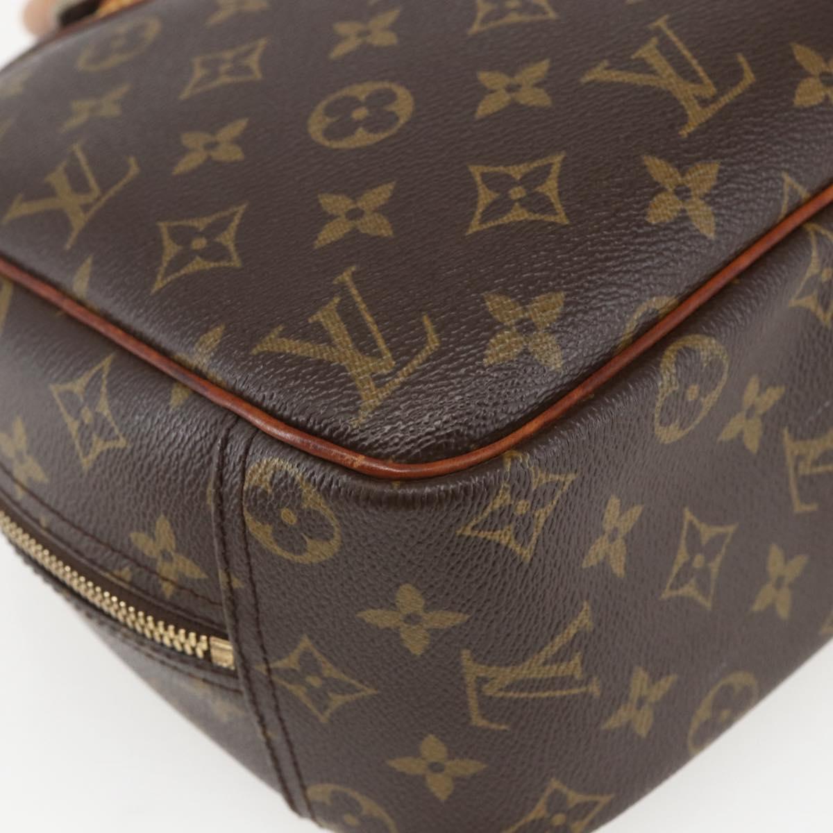 LOUIS VUITTON Monogram Trouville Hand Bag M42228 LV Auth 155365