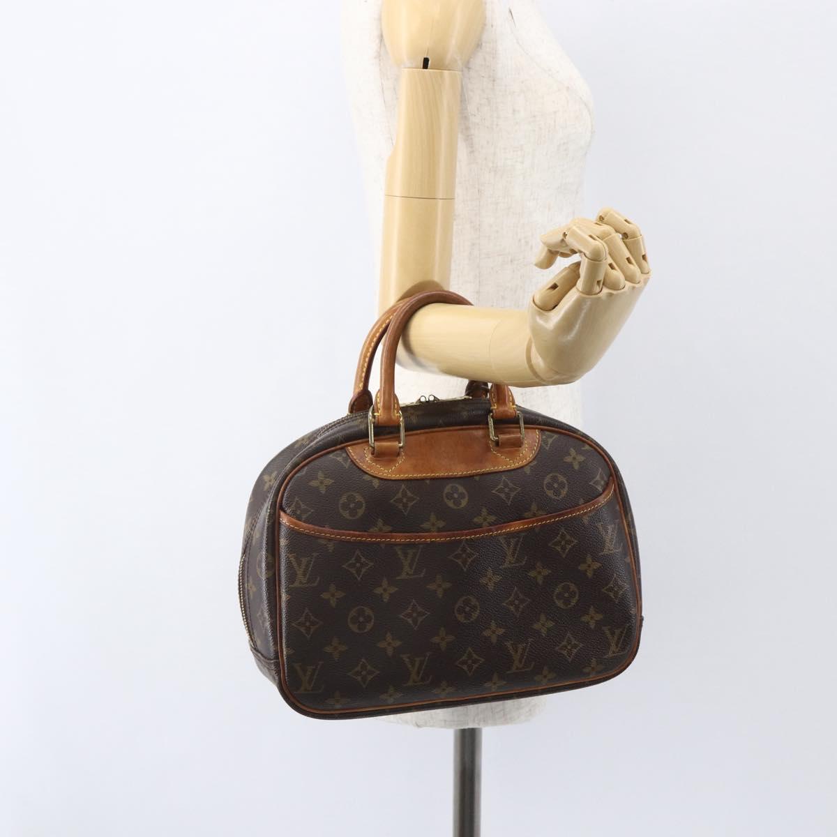 LOUIS VUITTON Monogram Trouville Hand Bag M42228 LV Auth 155365