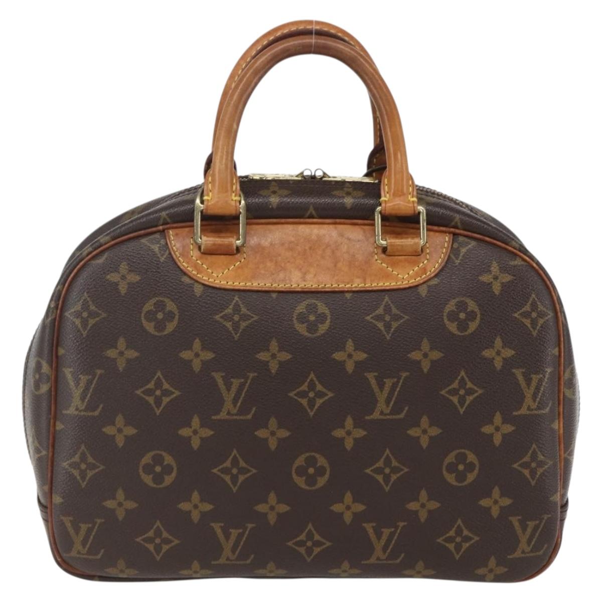LOUIS VUITTON Monogram Trouville Hand Bag M42228 LV Auth 155365