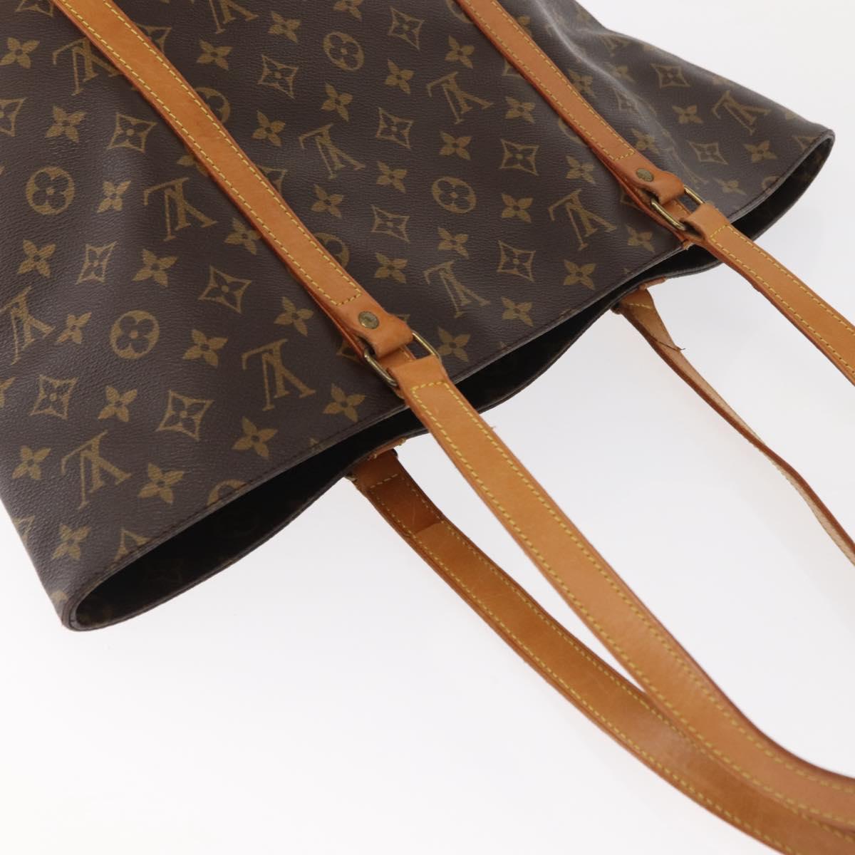 LOUIS VUITTON Monogram Sac Shopping Tote Bag M51108 LV Auth 155366