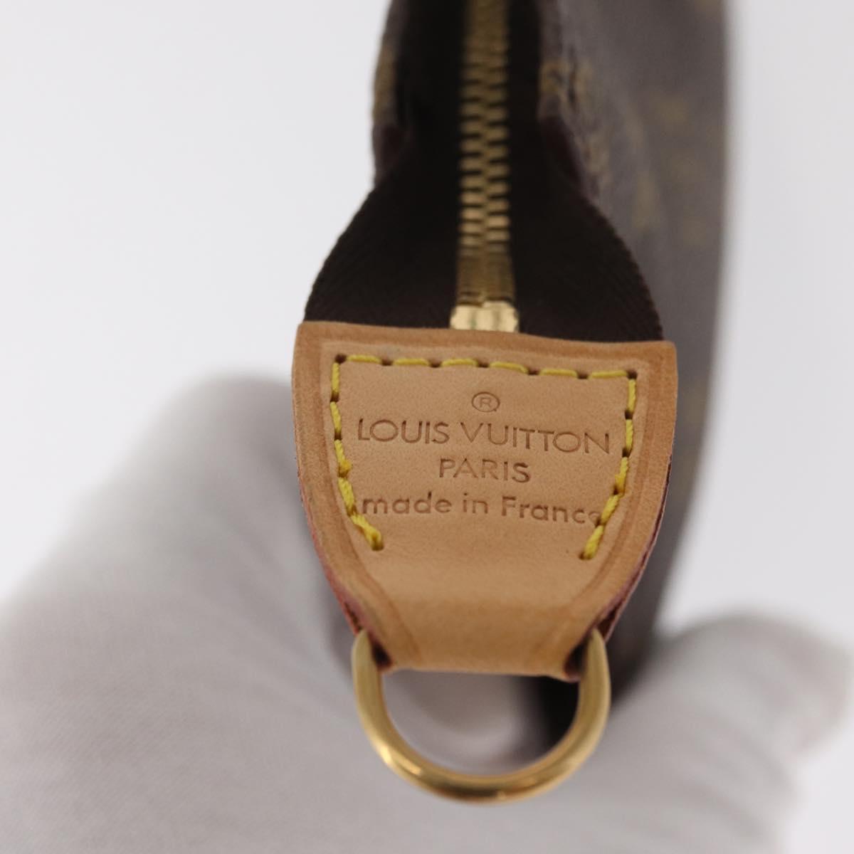 LOUIS VUITTON Monogram Bucket PM Accessory Pouch LV Auth 155367