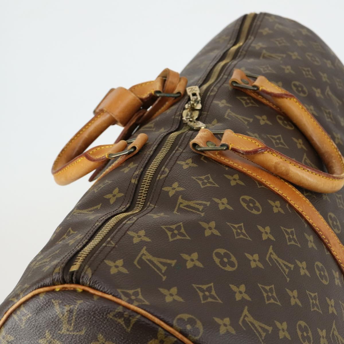 LOUIS VUITTON Monogram Keepall 55 Boston Bag M41424 LV Auth 155373