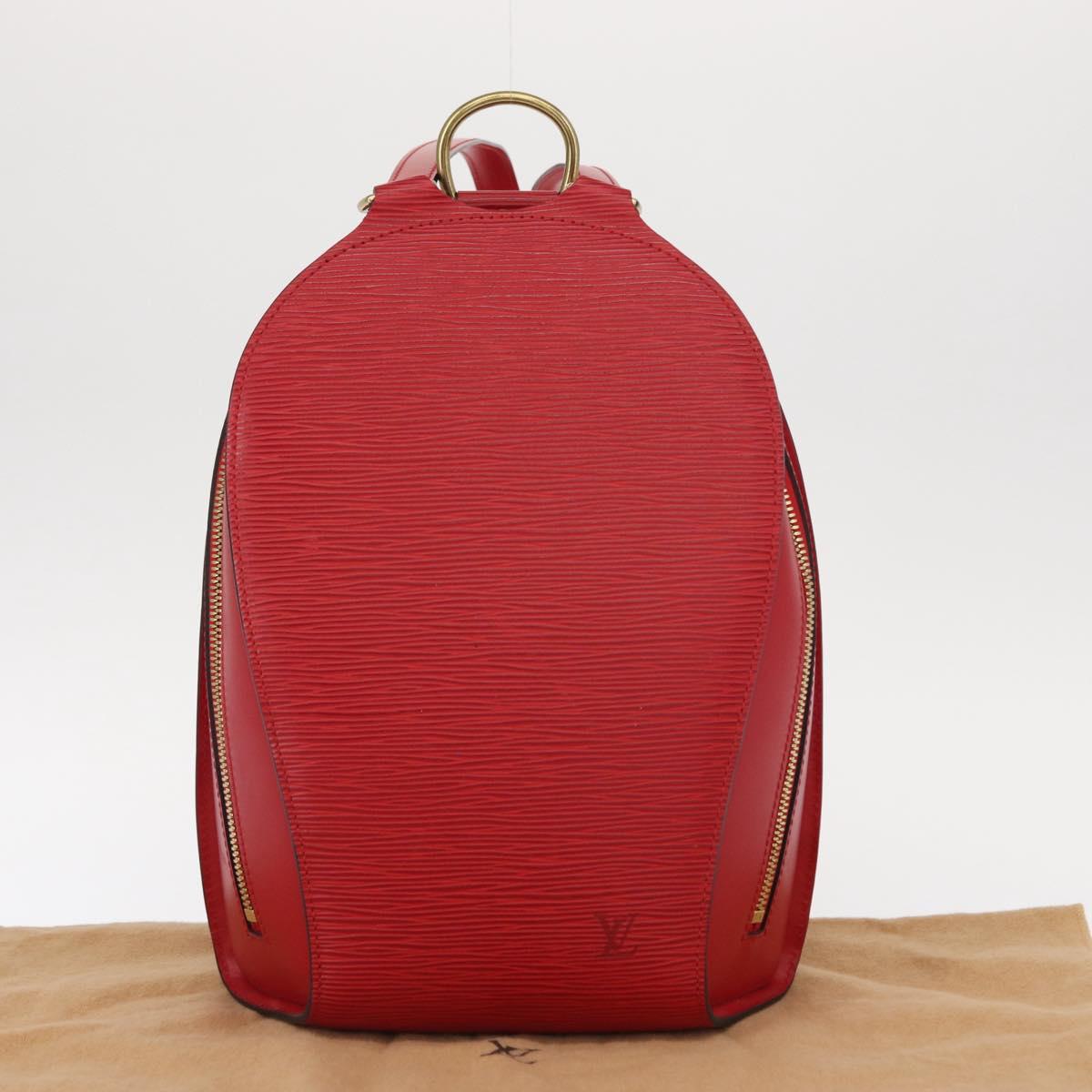LOUIS VUITTON Epi Mabillon Backpack Castilian Red M52237 LV Auth 155376