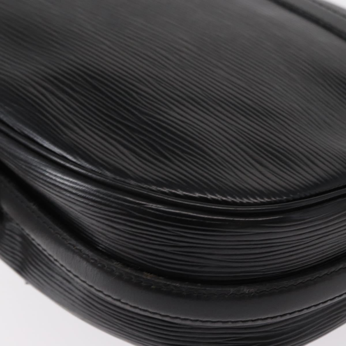 LOUIS VUITTON Epi Jeune Fille MM Shoulder Bag Black M52152 LV Auth 155378