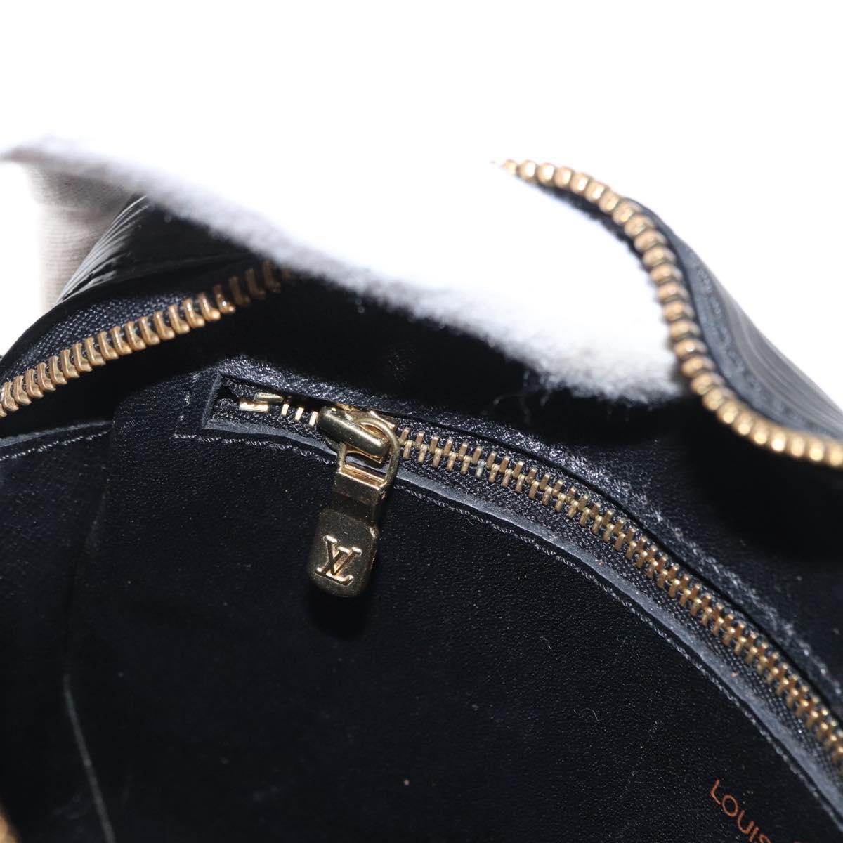 LOUIS VUITTON Epi Jeune Fille MM Shoulder Bag Black M52152 LV Auth 155378