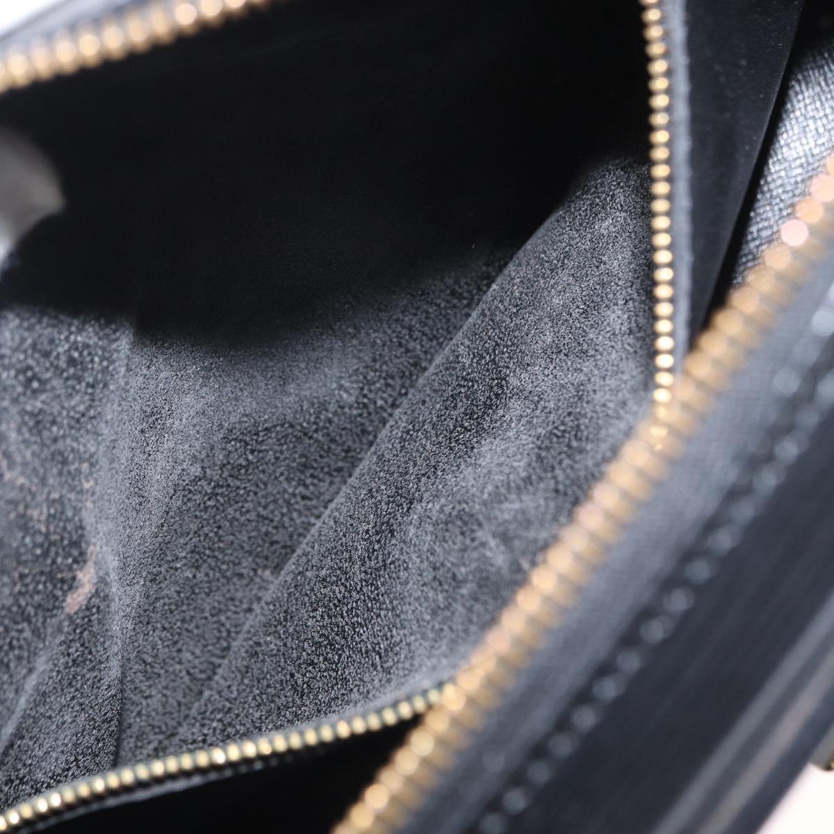 LOUIS VUITTON Epi Jeune Fille MM Shoulder Bag Black M52152 LV Auth 155378