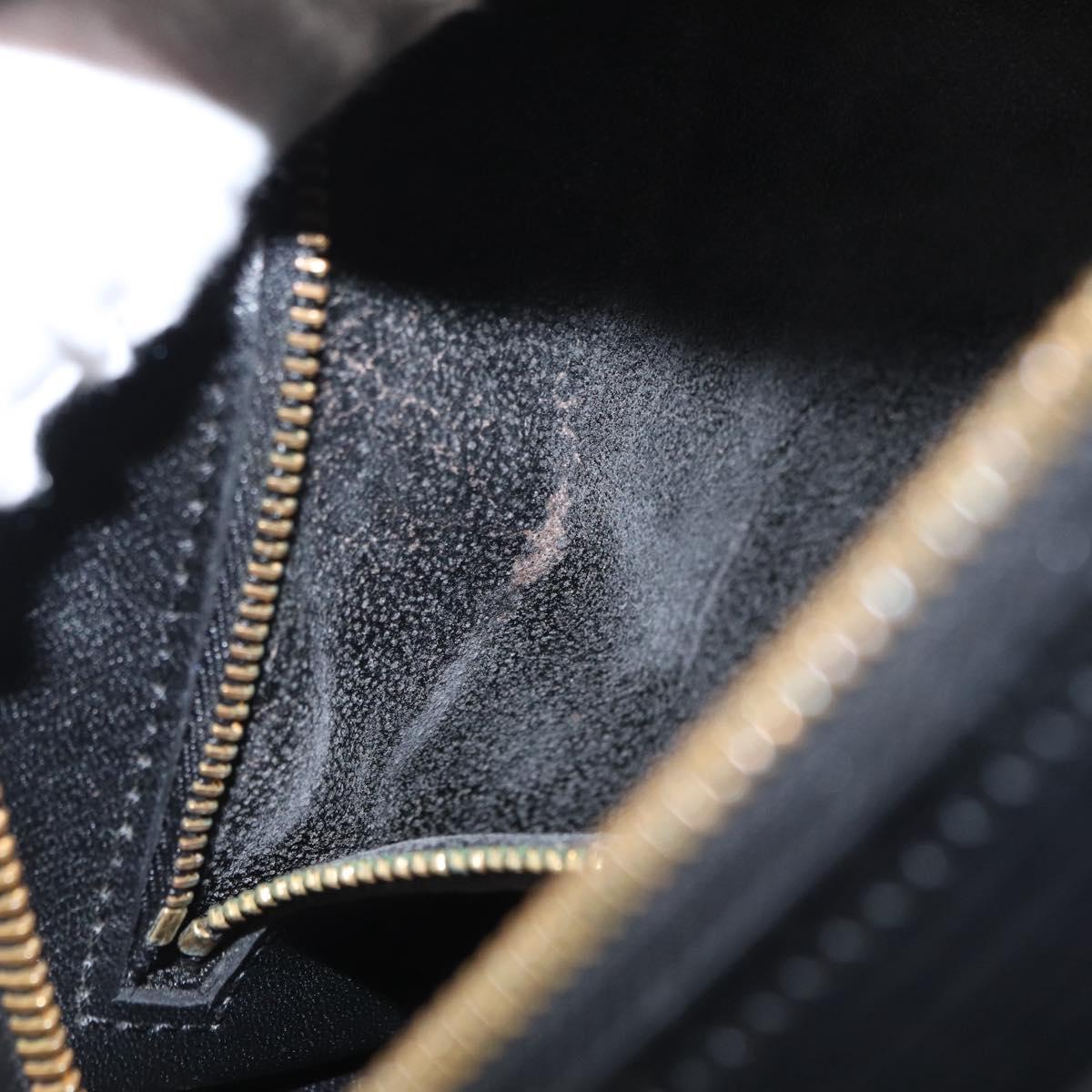 LOUIS VUITTON Epi Jeune Fille MM Shoulder Bag Black M52152 LV Auth 155378