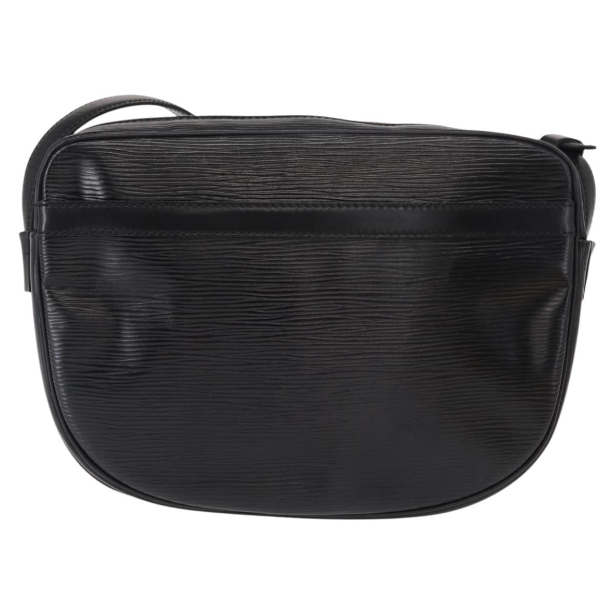 LOUIS VUITTON Epi Jeune Fille MM Shoulder Bag Black M52152 LV Auth 155378