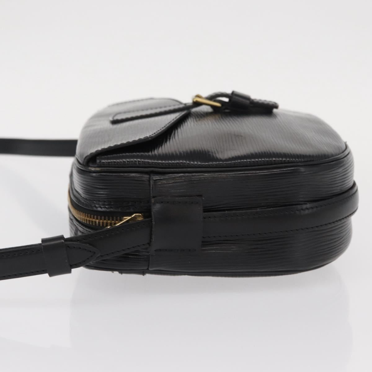 LOUIS VUITTON Epi Jeune Fille MM Shoulder Bag Black M52152 LV Auth 155378