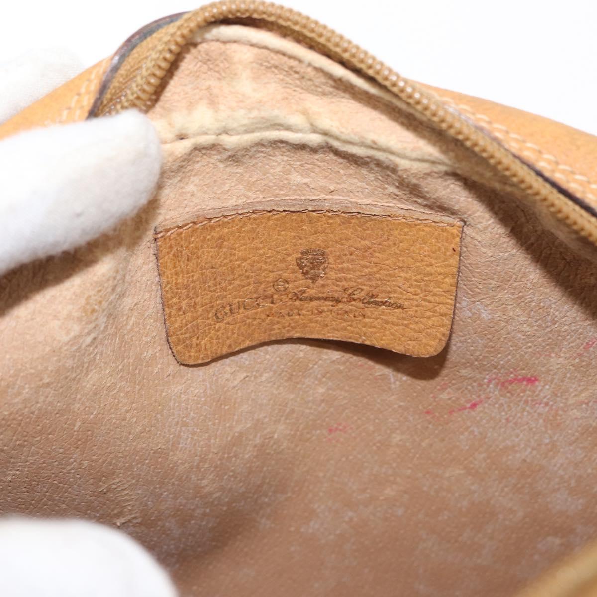 GUCCI Micro GG Supreme Web Sherry Line Bag PVC Beige Gold 156 01 034 Auth 155380