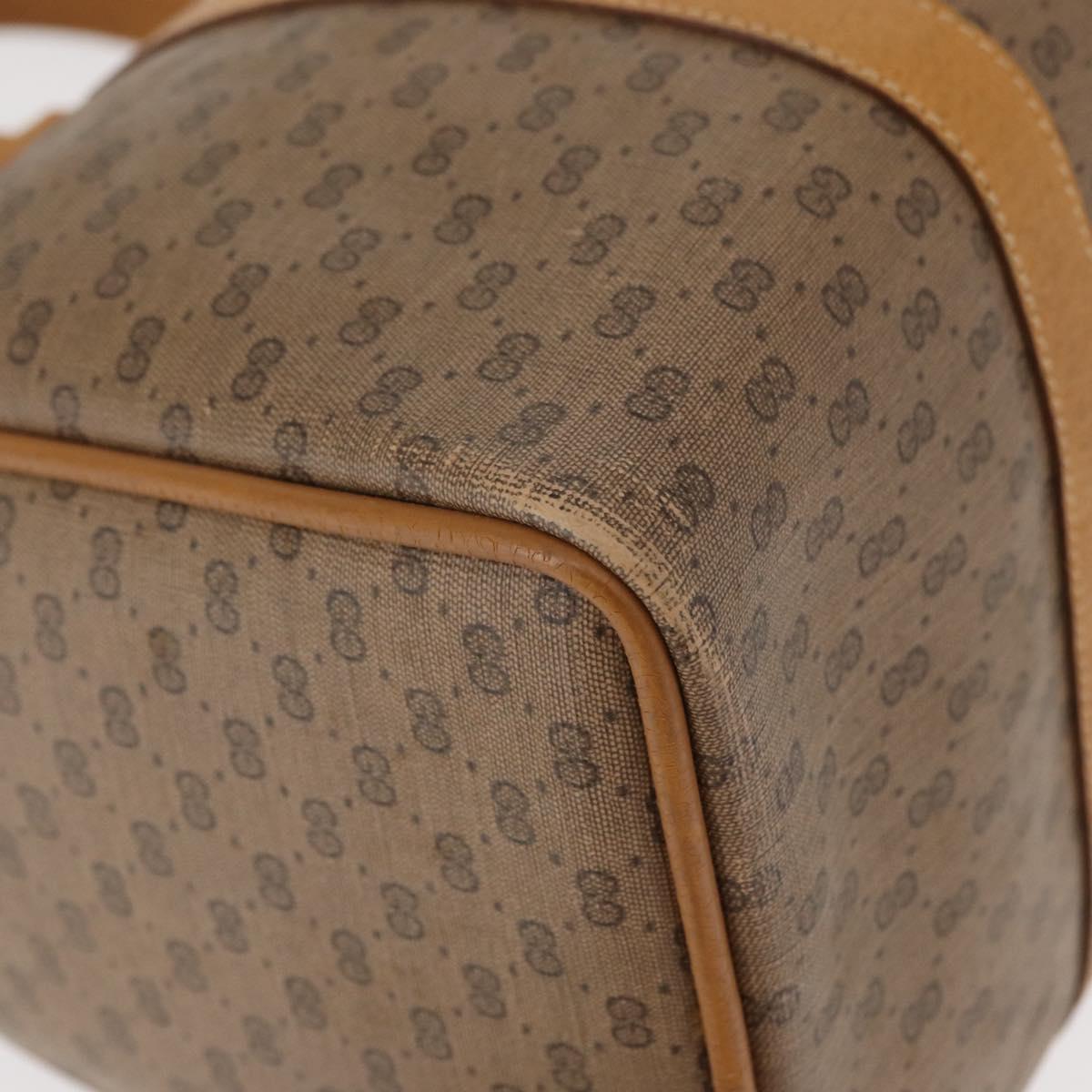 GUCCI Micro GG Supreme Web Sherry Line Bag PVC Beige Gold 40 02 007 Auth 155381