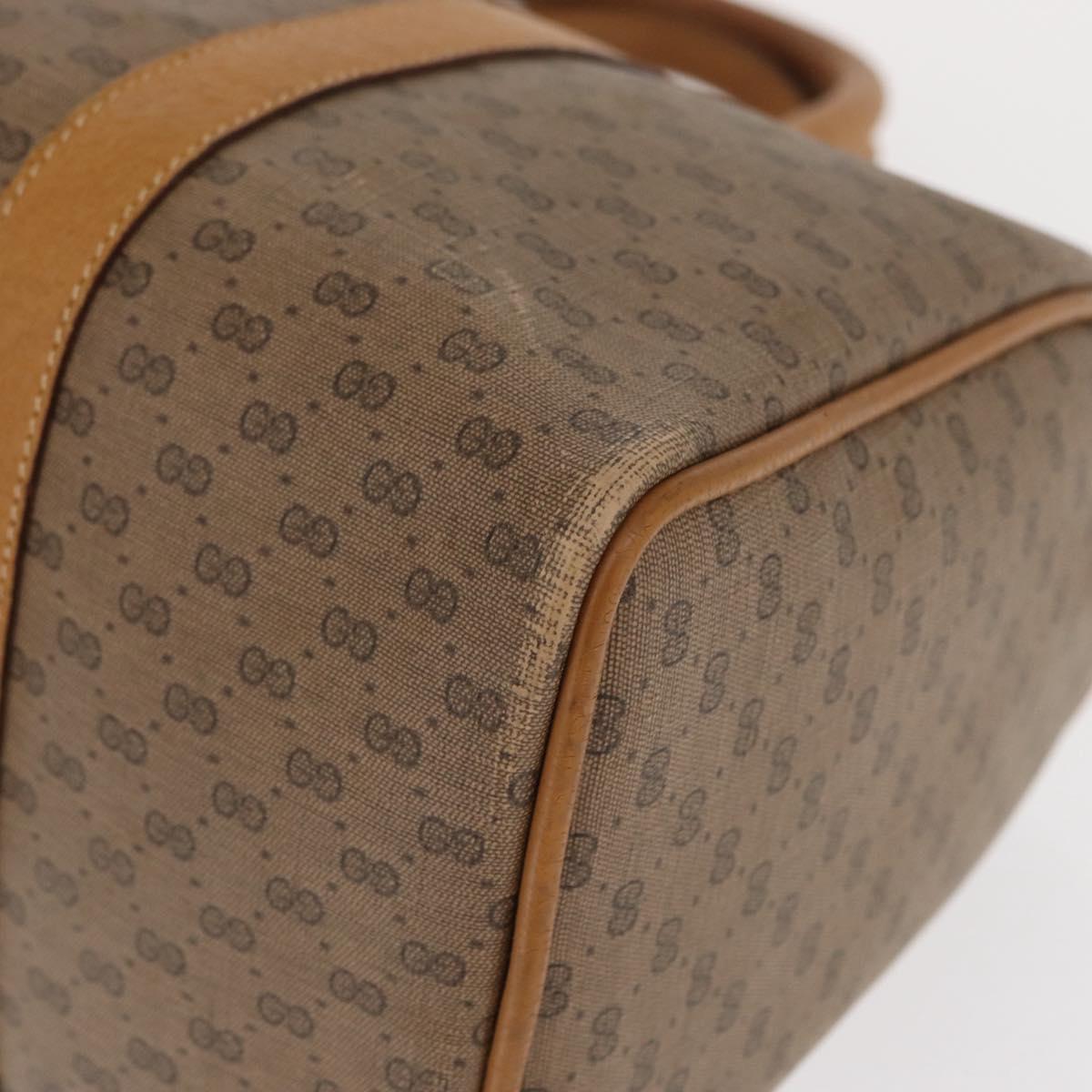 GUCCI Micro GG Supreme Web Sherry Line Bag PVC Beige Gold 40 02 007 Auth 155381