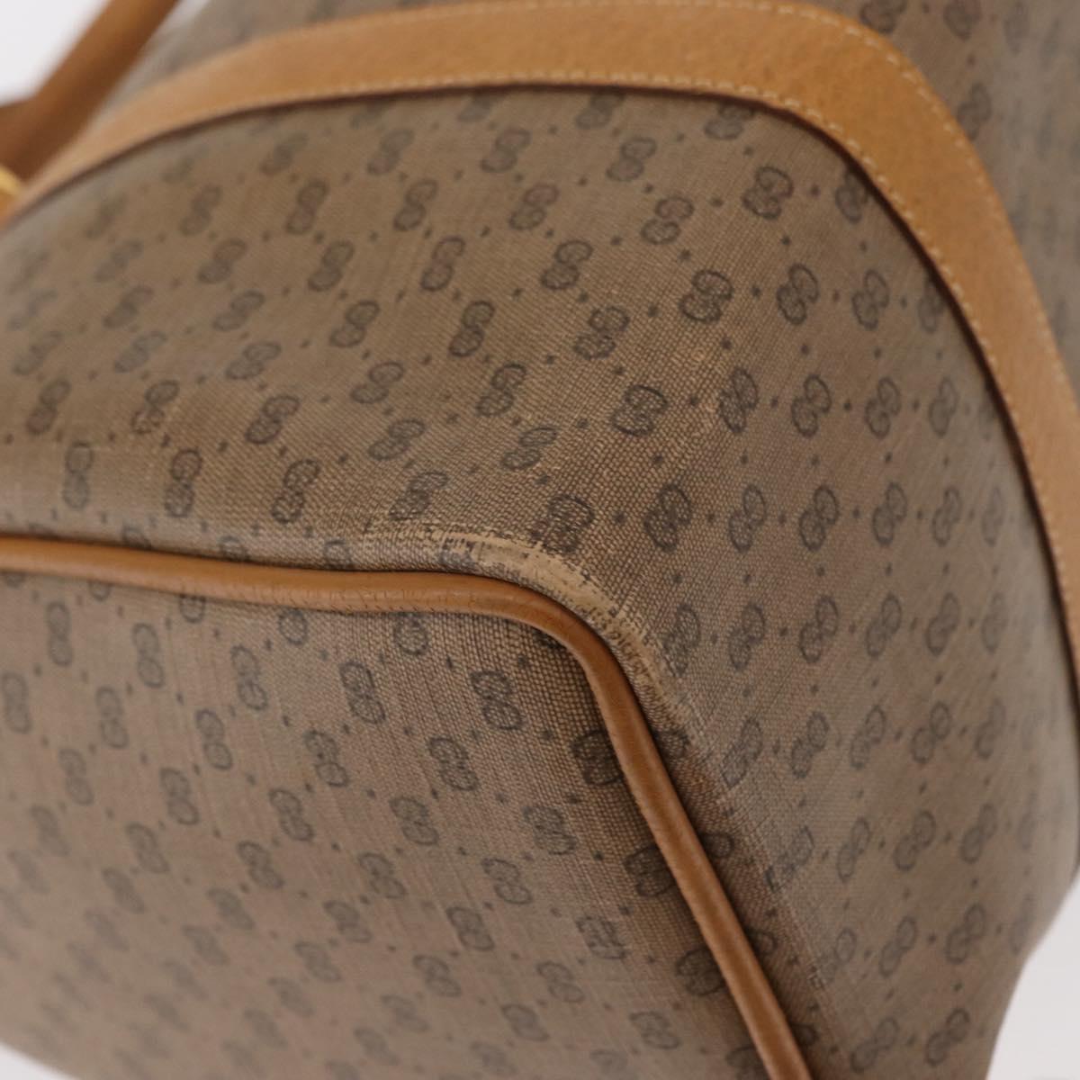 GUCCI Micro GG Supreme Web Sherry Line Bag PVC Beige Gold 40 02 007 Auth 155381