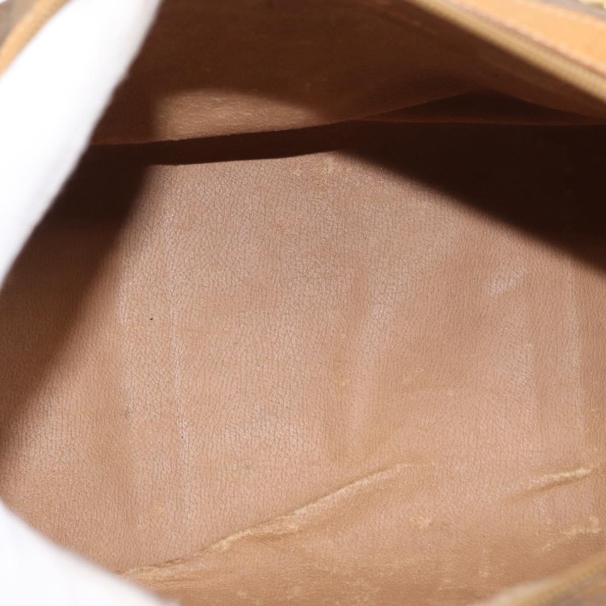 GUCCI Micro GG Supreme Web Sherry Line Bag PVC Beige Gold 40 02 007 Auth 155381