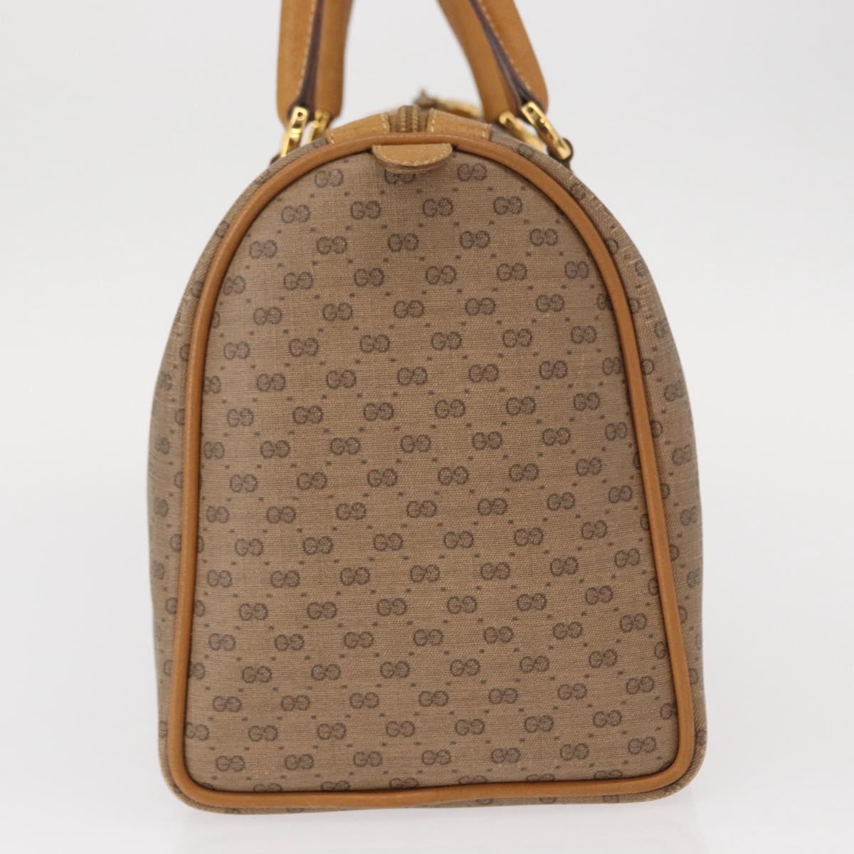 GUCCI Micro GG Supreme Web Sherry Line Bag PVC Beige Gold 40 02 007 Auth 155381