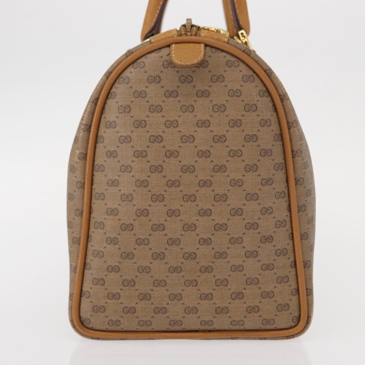 GUCCI Micro GG Supreme Web Sherry Line Bag PVC Beige Gold 40 02 007 Auth 155381