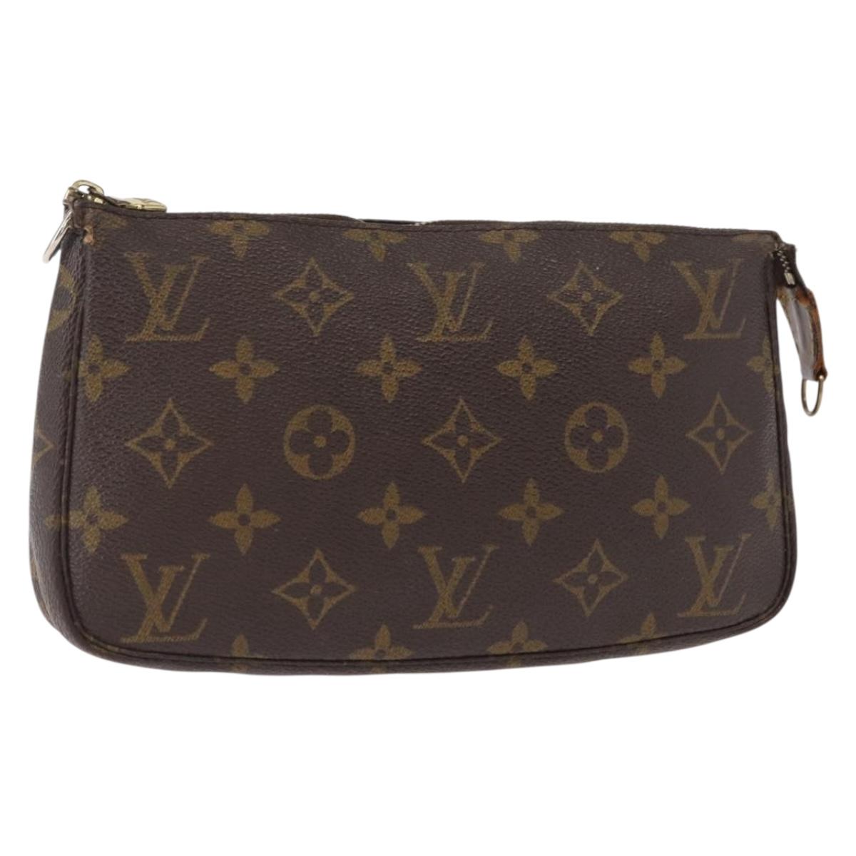 LOUIS VUITTON Monogram Pochette Accessoires Pouch M51980 LV Auth 155405
