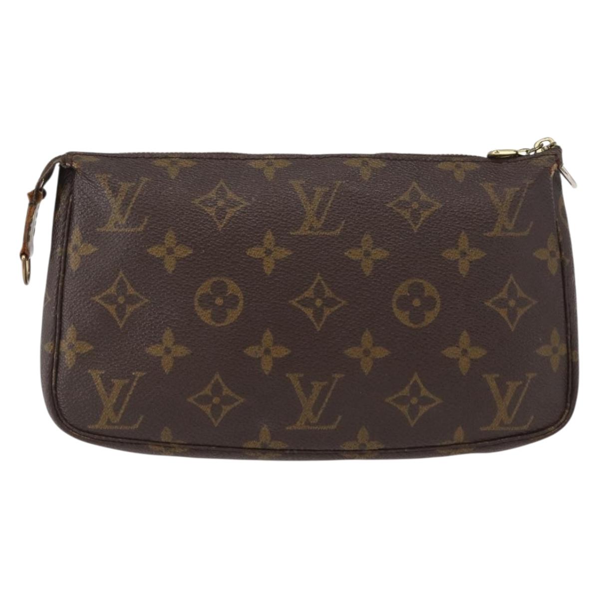 LOUIS VUITTON Monogram Pochette Accessoires Pouch M51980 LV Auth 155405