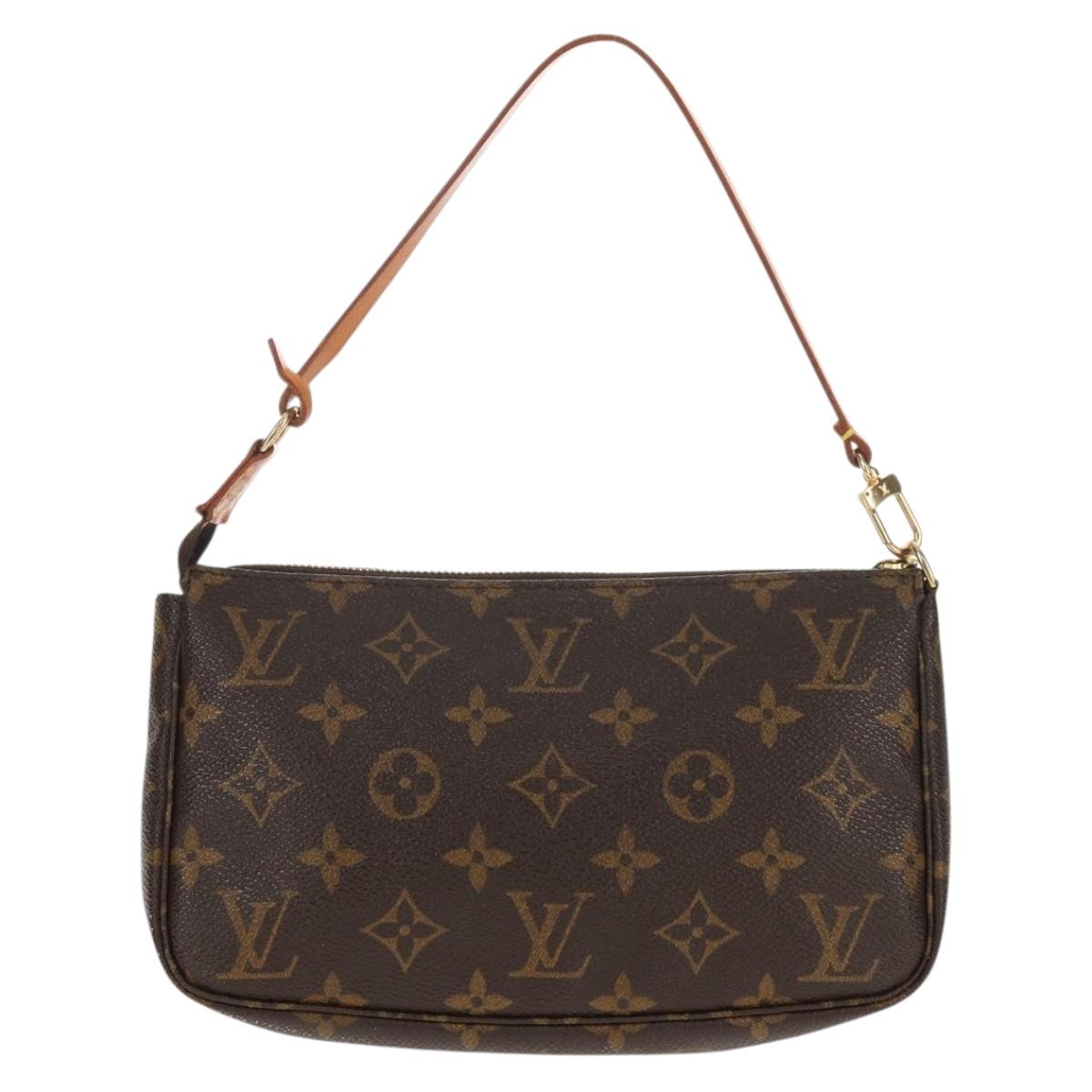 LOUIS VUITTON Monogram Pochette Accessoires Pouch M51980 LV Auth 155406V