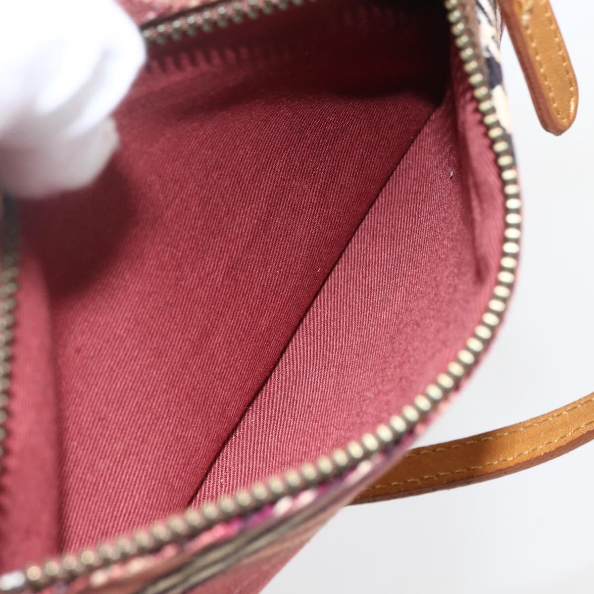 BURBERRY Nova Check Blue Label Shoulder Pouch Canvas 2way Beige Auth 155413