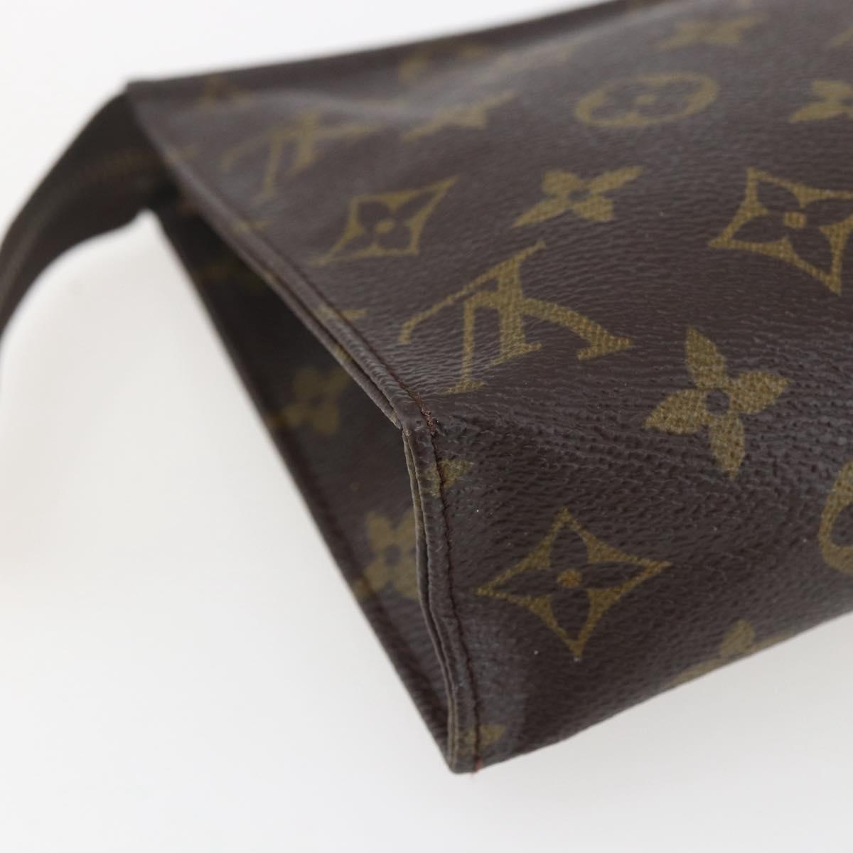 LOUIS VUITTON Monogram Poche Toilette 19 Pouch M47544 LV Auth 155420