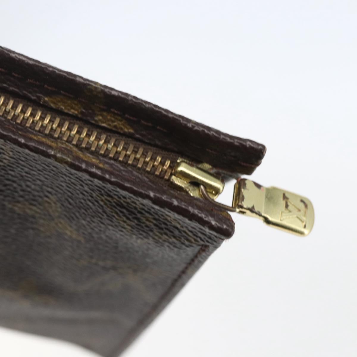 LOUIS VUITTON Monogram Poche Toilette 19 Pouch M47544 LV Auth 155420