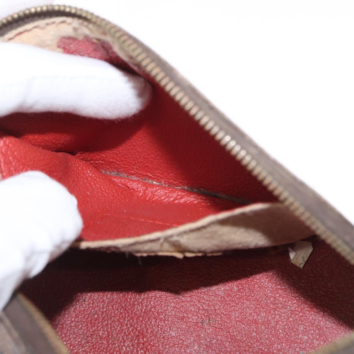 LOUIS VUITTON Damier Ebene Pochette Cosmetic PM Pouch N47516 LV Auth 155421