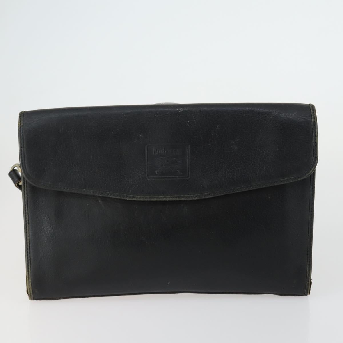CARTIER Burberry Cartier Trotter Canvas Bag Leather 3 Set Black Auth 155423