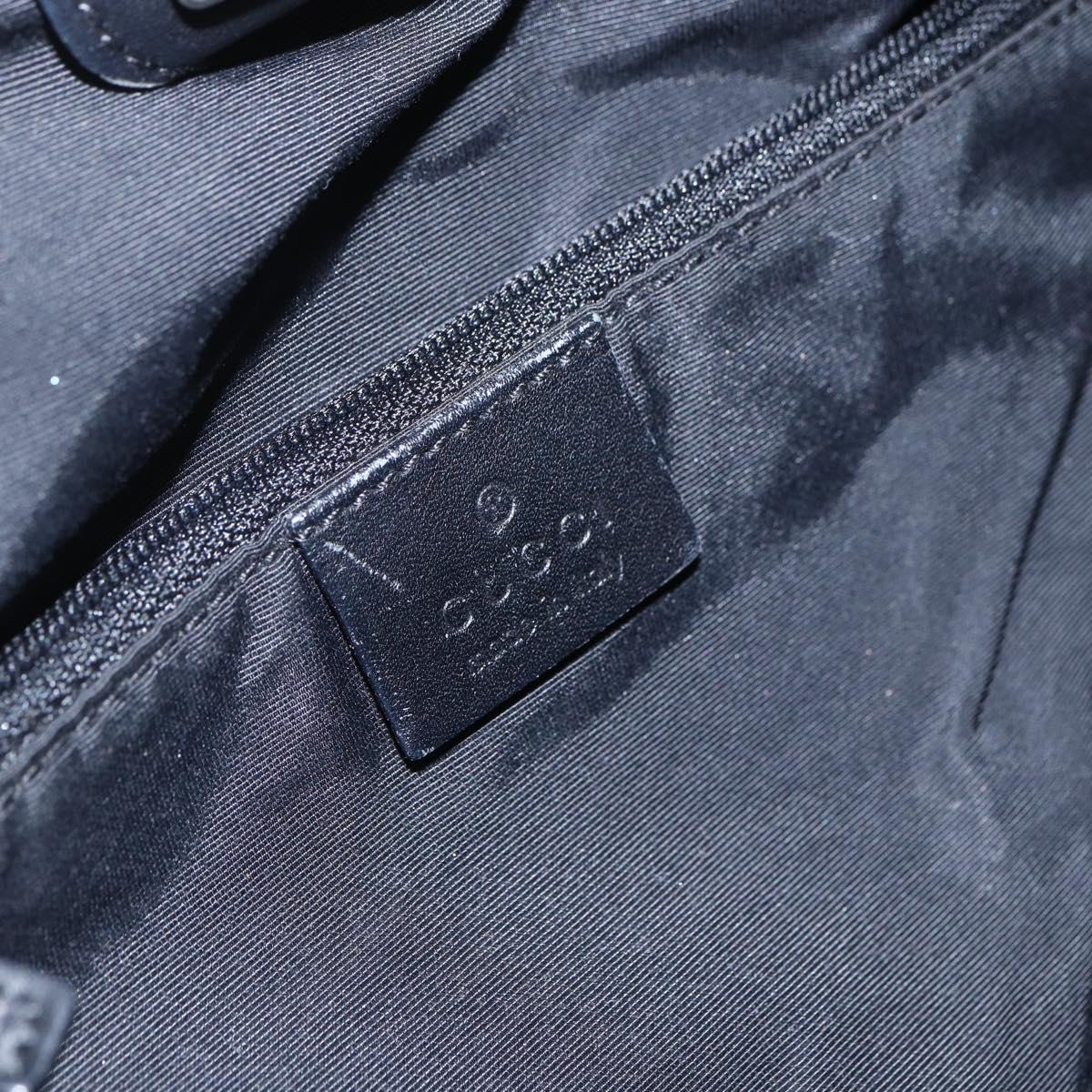 GUCCI GG Canvas Hand Bag Black 76554 Auth 155472