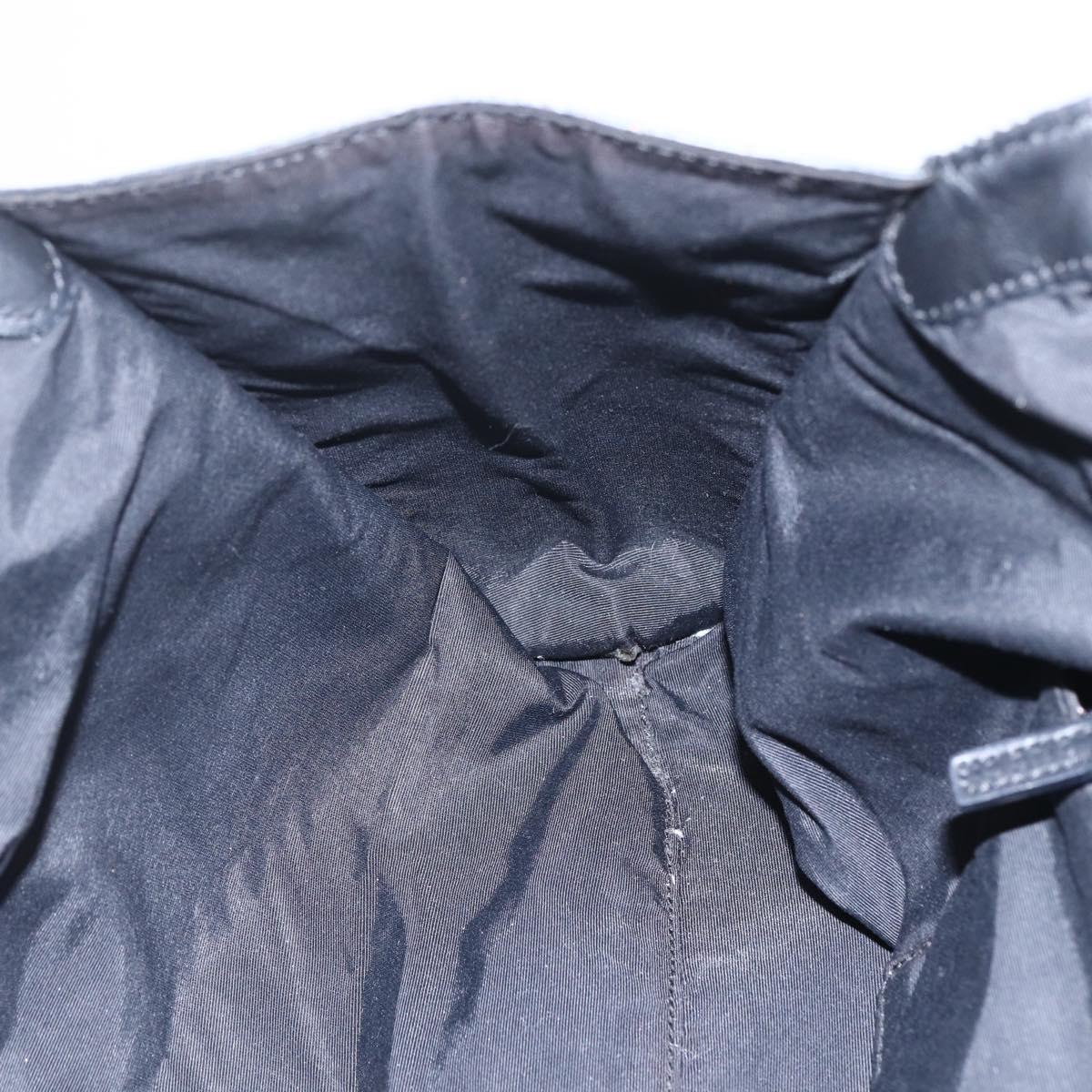 GUCCI GG Canvas Hand Bag Black 76554 Auth 155472