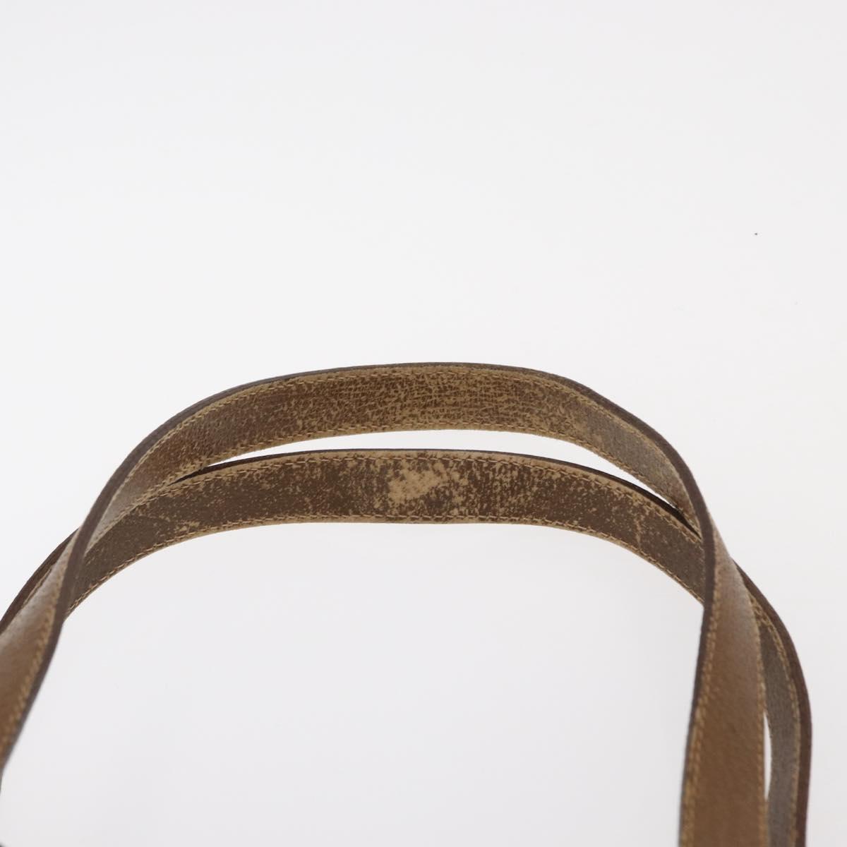 GUCCI GG Supreme Tote Bag PVC Beige Gold 39 02 061 Auth 155474