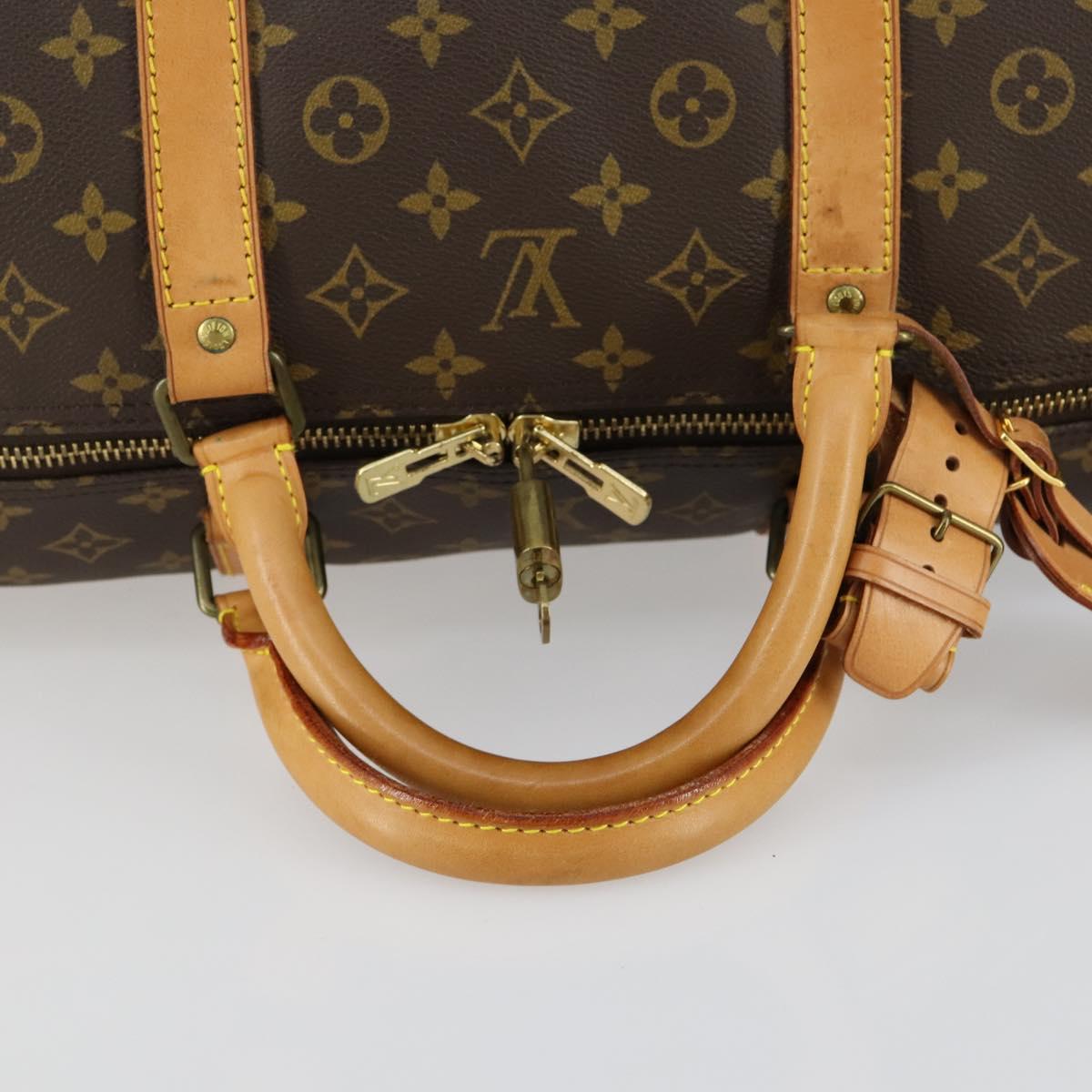 LOUIS VUITTON Monogram Keepall 60 Boston Bag M41422 LV Auth 155480V