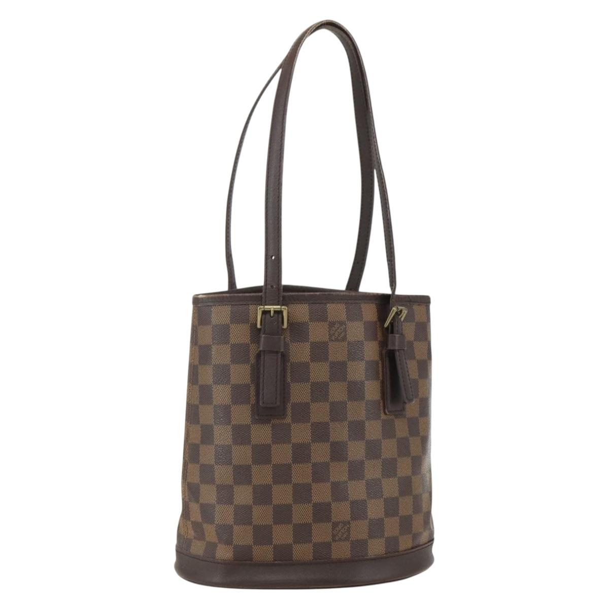 LOUIS VUITTON Damier Ebene Marais Shoulder Bag N42240 LV Auth 155484