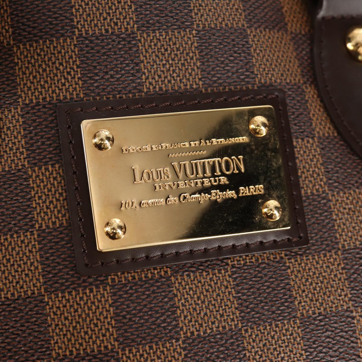 LOUIS VUITTON Damier Ebene Hampstead PM Tote Bag N51205 LV Auth 155489V