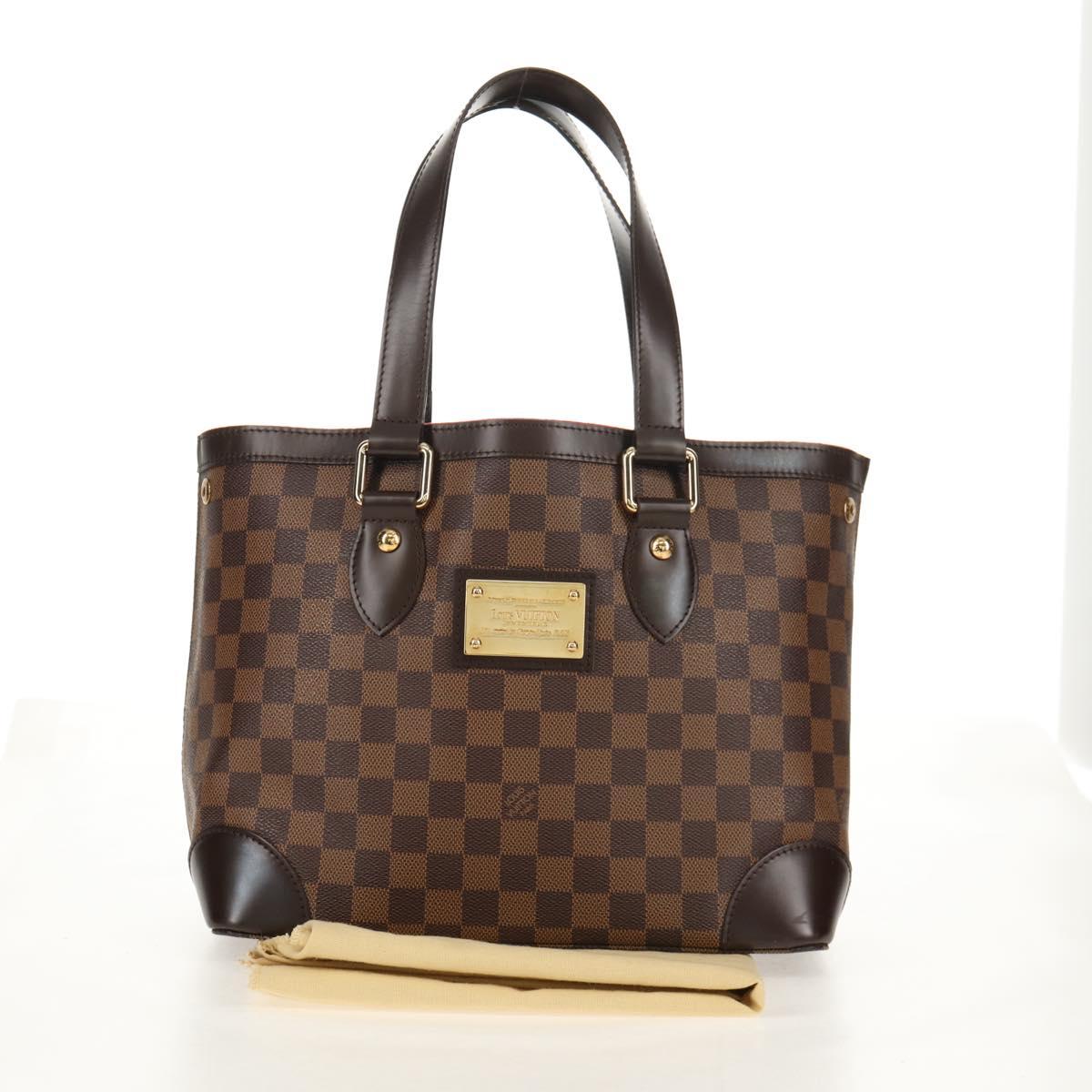 LOUIS VUITTON Damier Ebene Hampstead PM Tote Bag N51205 LV Auth 155489V