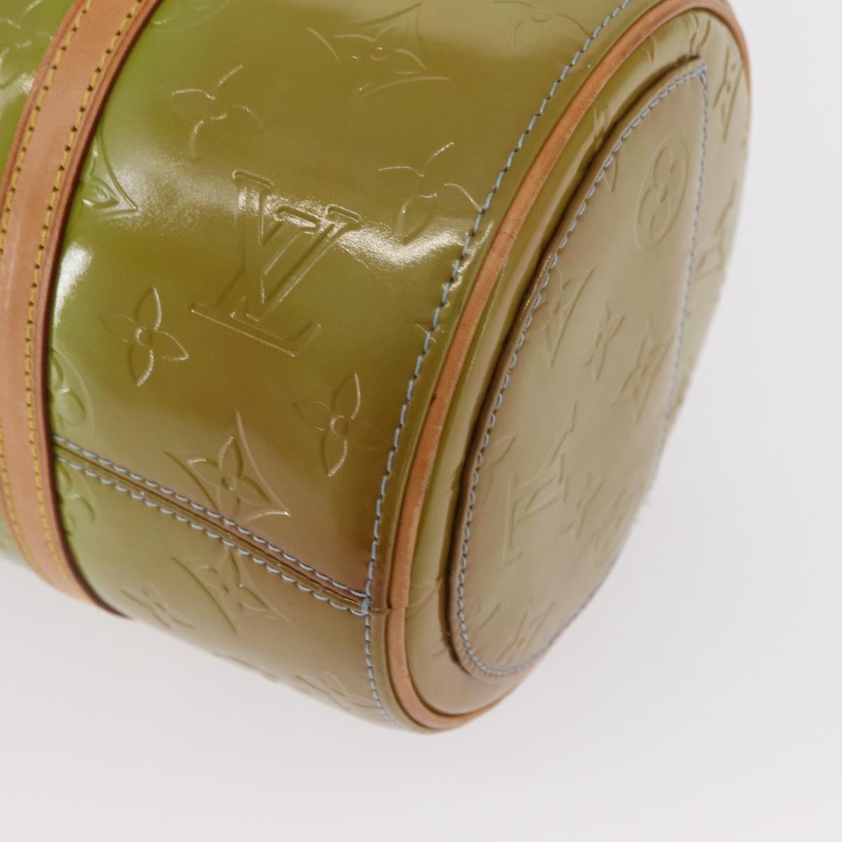 LOUIS VUITTON Monogram Vernis Bedford Hand Bag Baby Blue M91007 LV Auth 155493