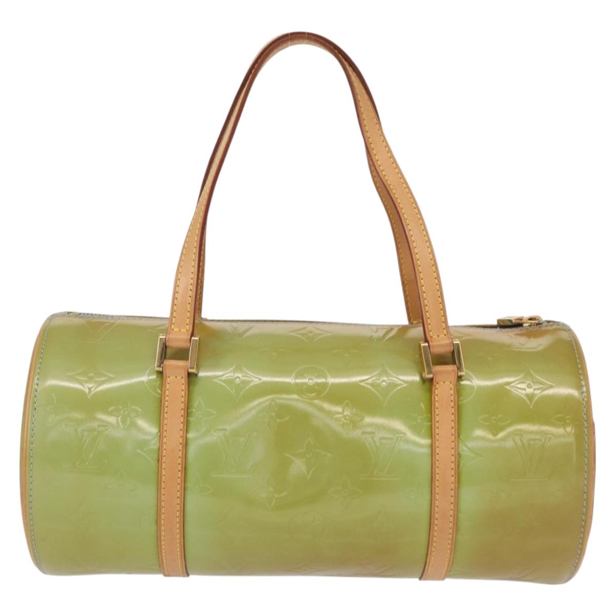 LOUIS VUITTON Monogram Vernis Bedford Hand Bag Baby Blue M91007 LV Auth 155493