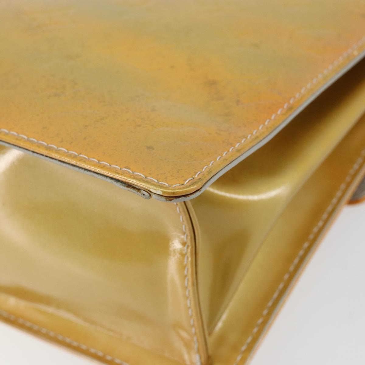 LOUIS VUITTON Monogram Vernis Spring street Hand Bag Gris M91029 LV Auth 155494