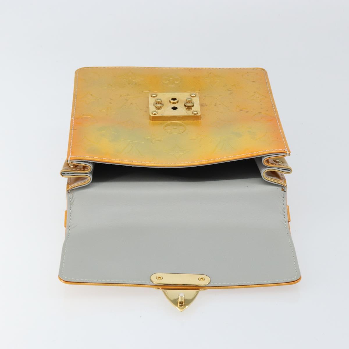 LOUIS VUITTON Monogram Vernis Spring street Hand Bag Gris M91029 LV Auth 155494